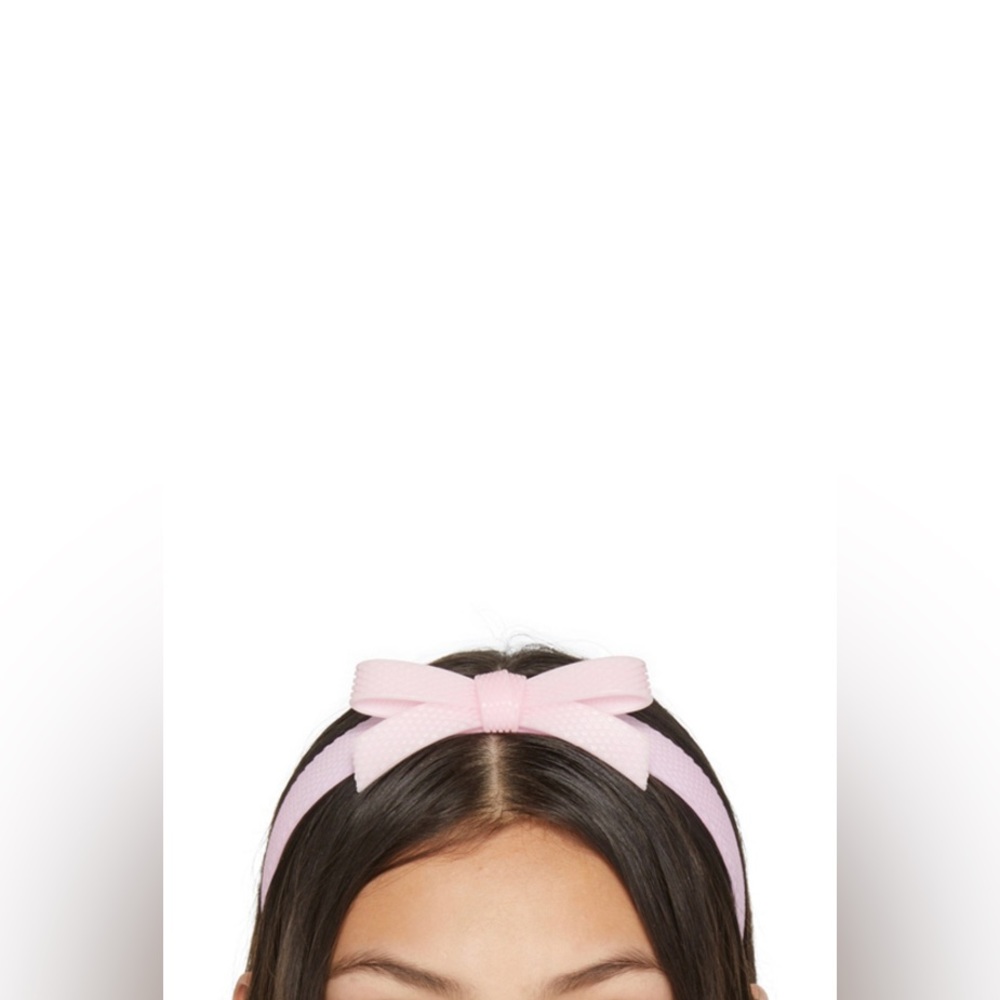 SHUSHU/TONG Pink YVMIN Edition Rubber Bow Headband